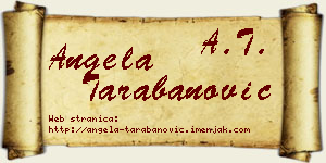 Angela Tarabanović vizit kartica